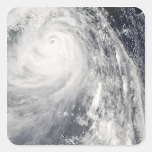 Toppen Typhoon Wipha Fyrkantigt Klistermärke