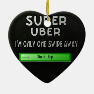 toppen uber julgransprydnad keramik
