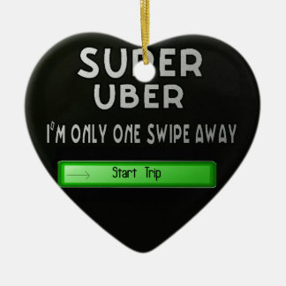 toppen uber julgransprydnad keramik
