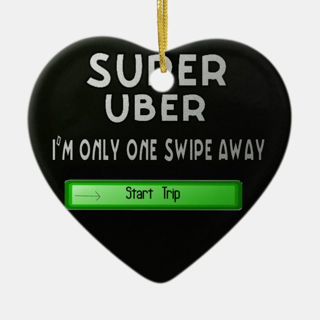toppen uber julgransprydnad keramik (Framsidan)