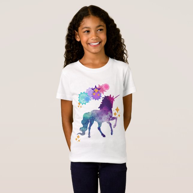 Toppen Unicorn Tee Shirt (Hel framsida)