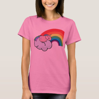 Toppen Unicorn Vinge Power! T Shirt
