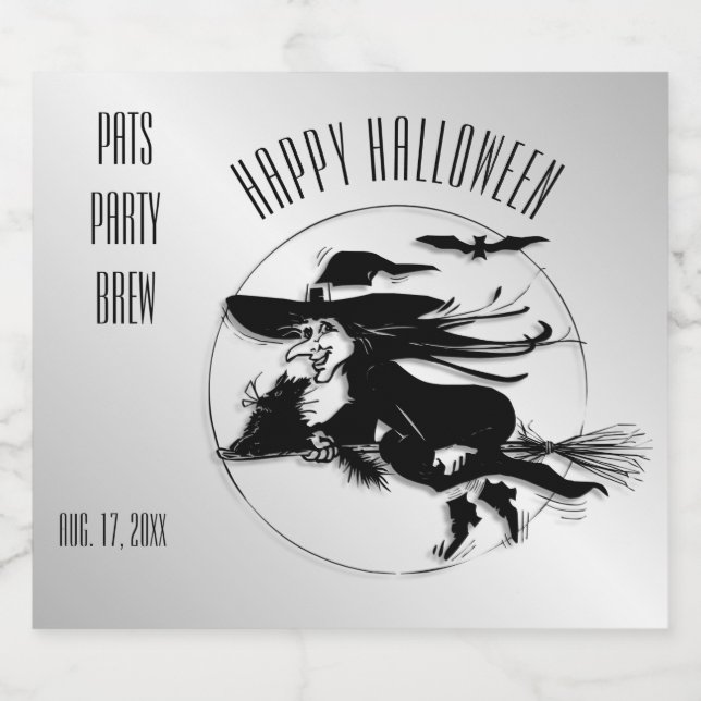 Toppen Unique Halloween Brew Ölflaska Etikett (Singel etikett)