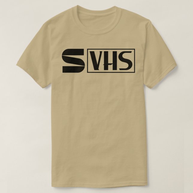 Toppen VHS-Logotyp för medieformat T Shirt (Design framsida)