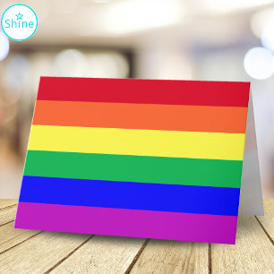 Toppen Vivid Vibrant Färg Anpassningsbar Text Regn Kort