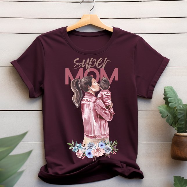 Toppen Watercolor Design T-shirt (Skapare uppladdad)