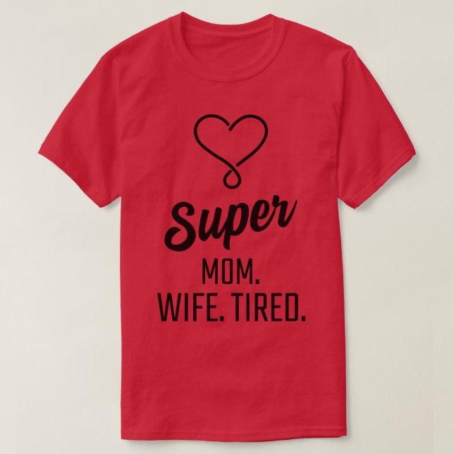 Toppen Wife Tired T Shirt (Design framsida)