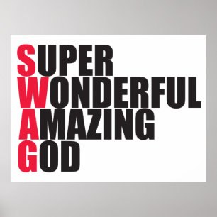 Toppen Wonderful Fantastisk Gud Poster