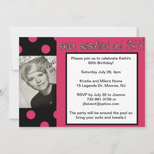 toppens 60-årsdag inbjudningar (Framsida)