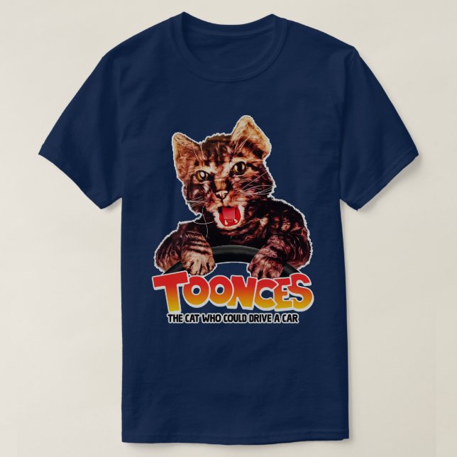 TOPPERAR Katten som kan köra en T Shirt (Design framsida)