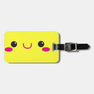 Toppet gulligt ansikte för animeKawaii cutie! NP Bagagebricka