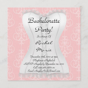 Toppet gulligt Bachelorette party Inbjudningar