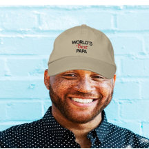 Toppförsäljare! Världens bästa pappa-broderade tak