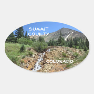 Toppgrevskapet Colorado-dekalett Ovalt Klistermärke