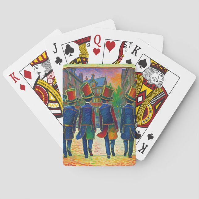 Topphattdesign Casinokort (Baksidan)