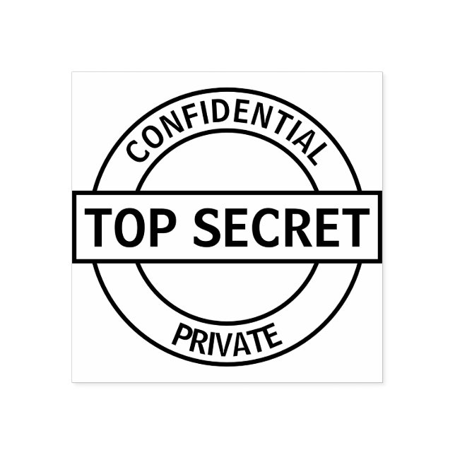 Topphemlig Anpassningsbar Stämpel (Tryck)