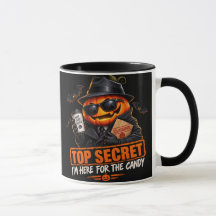 Topphemlig Halloween-mugg med pumpa för godis - du