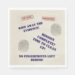 Topphemlig kopia Uppdrag Kids Party Pappersservett