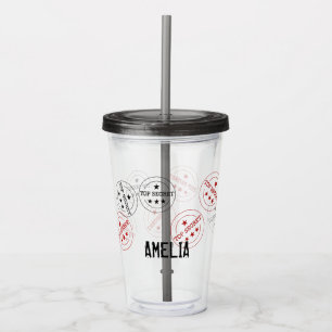 Topphemligt Personligt Take Away Mugg