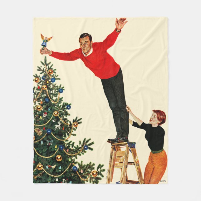 Topping the Träd Fleecefilt (Framsidan)