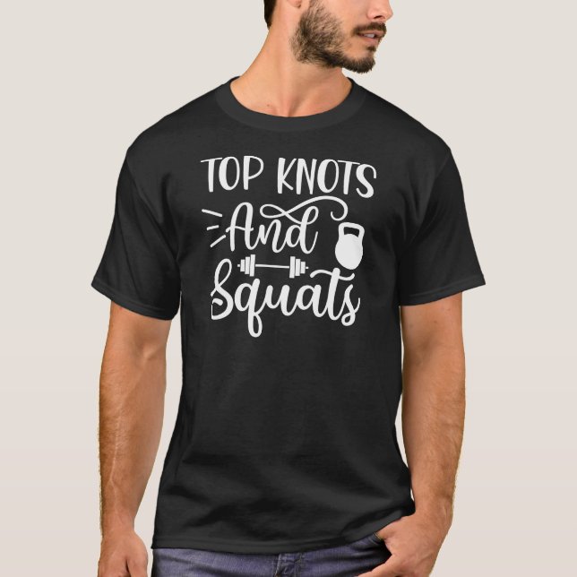 Toppknutar Och Knäböj T Shirt (Framsida)