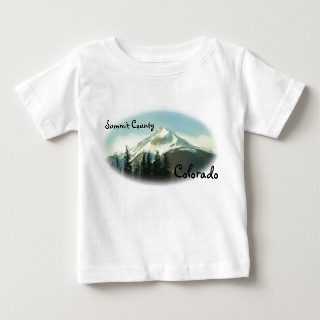 Topplats baby-skjorta t-shirt (Framsida)