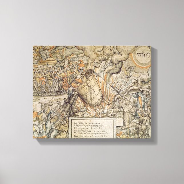 Toppling Smälter Pot Canvastryck (Framsida)