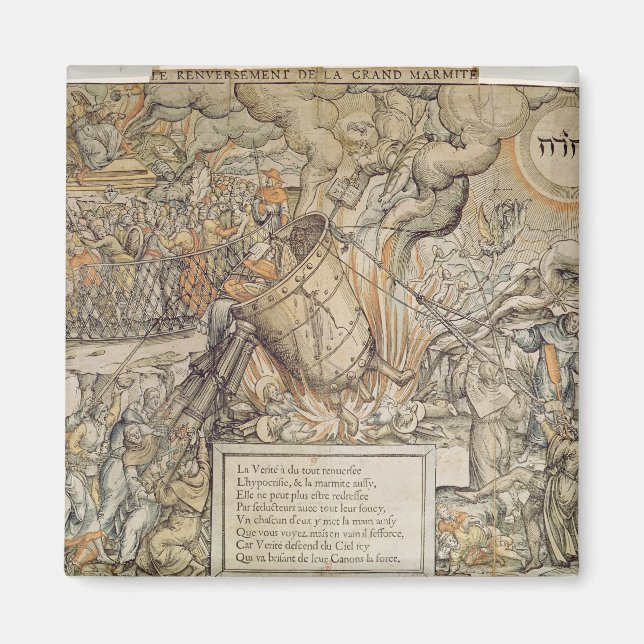 Toppling Smälter Pot Magnet (Framsidan)