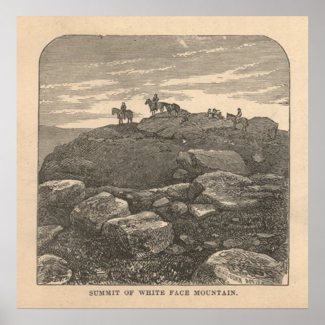 Toppmöte i berget Vita Ansikte Poster (Framsidan)