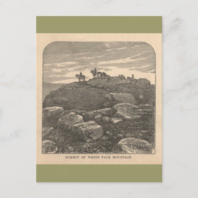 Toppmöte i berget Vita Ansikte Vykort (Framsida)