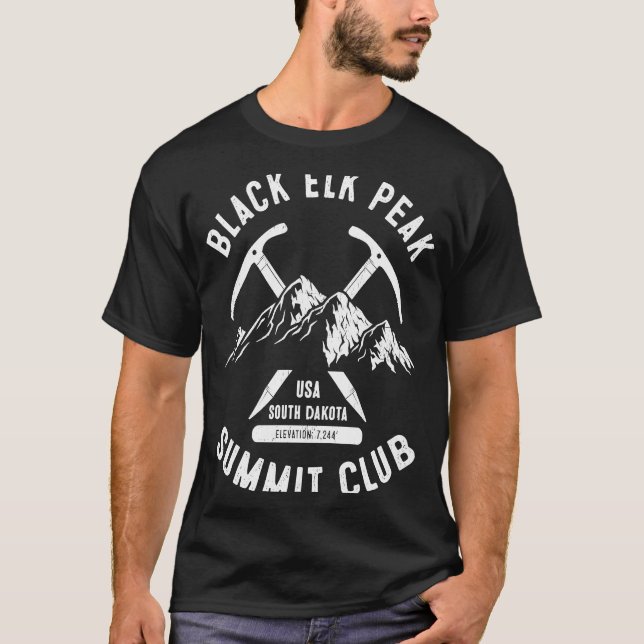 Toppmöte i Black Elk Klubb I klättrade på Black El T Shirt (Framsida)