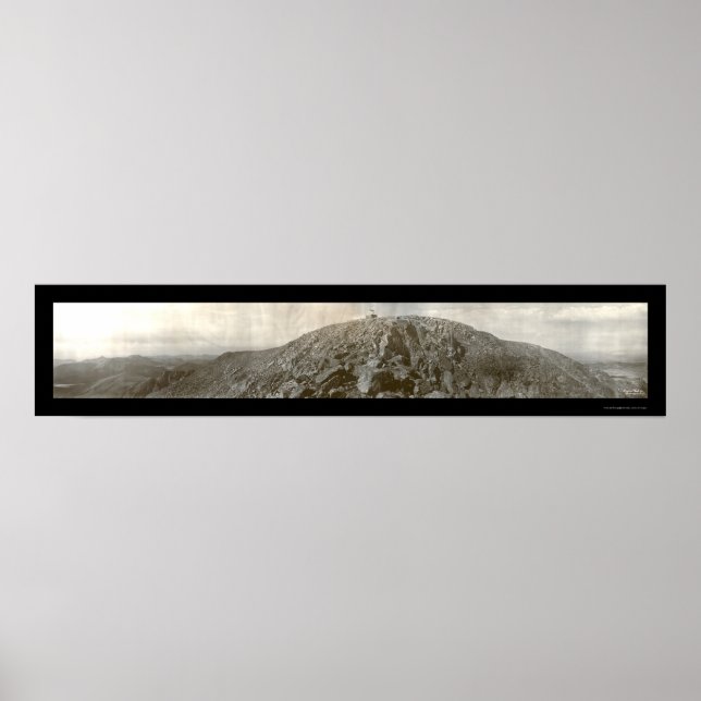 Toppmöte i Pikes CO Photo 1908 Poster (Framsidan)