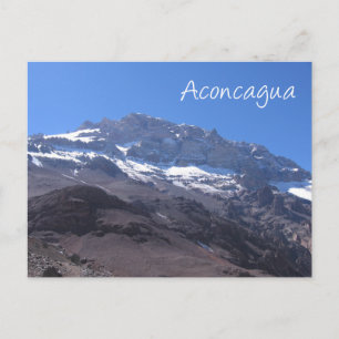 Toppmöte i toppen, berget Aconcagua, Argentina Vykort