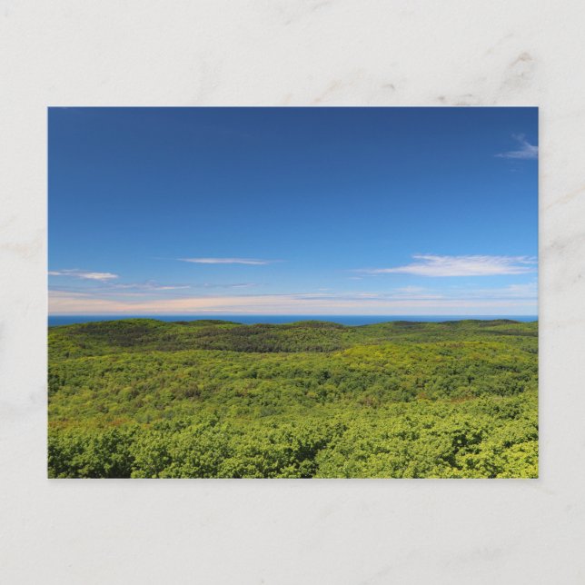 Toppmöte, Porcupine Mountains, Upper Michigan Vykort (Framsida)