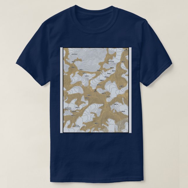 Toppmöte Splendor McKinley Elevation Karta TShirt T Shirt (Design framsida)