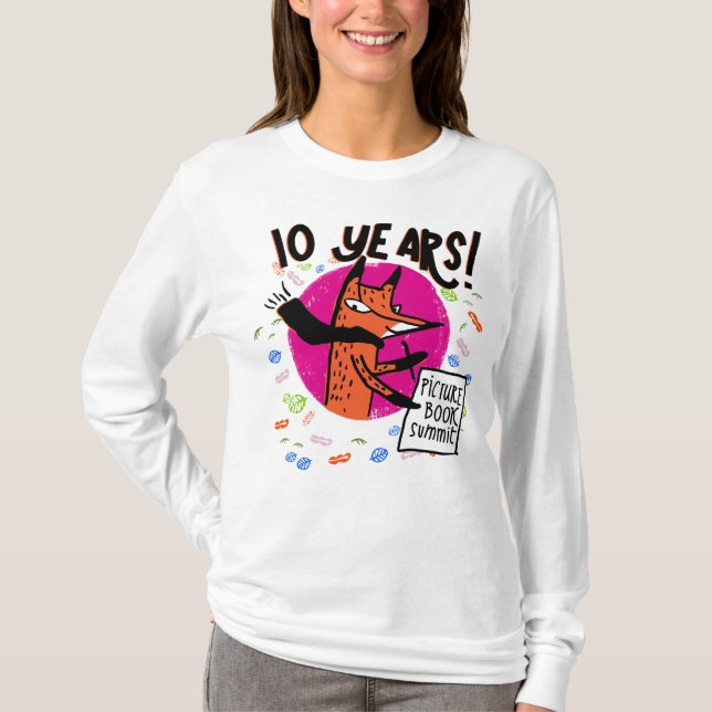 Toppmötet bild Bok 10 år ROSA T Shirt (Framsida)
