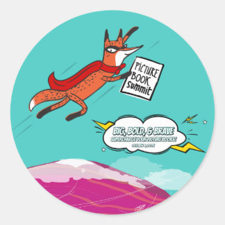 Toppmötet bild Bok 2025, Sticker Runt Klistermärke