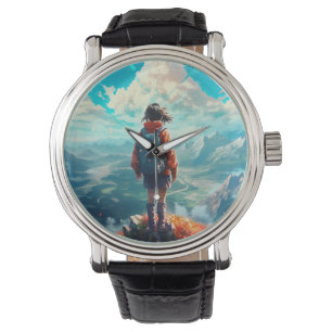 Toppmötet i hennes Soul Anime Hiker Girl Armbandsur