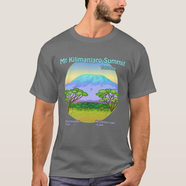 Toppmötet i Kilimanjaro Shirt T (Framsida)