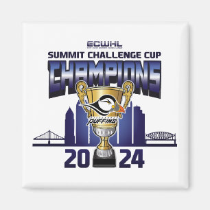 Toppmötet i Pittsburgh Puffins Utmaning Kopp Champ Magnet