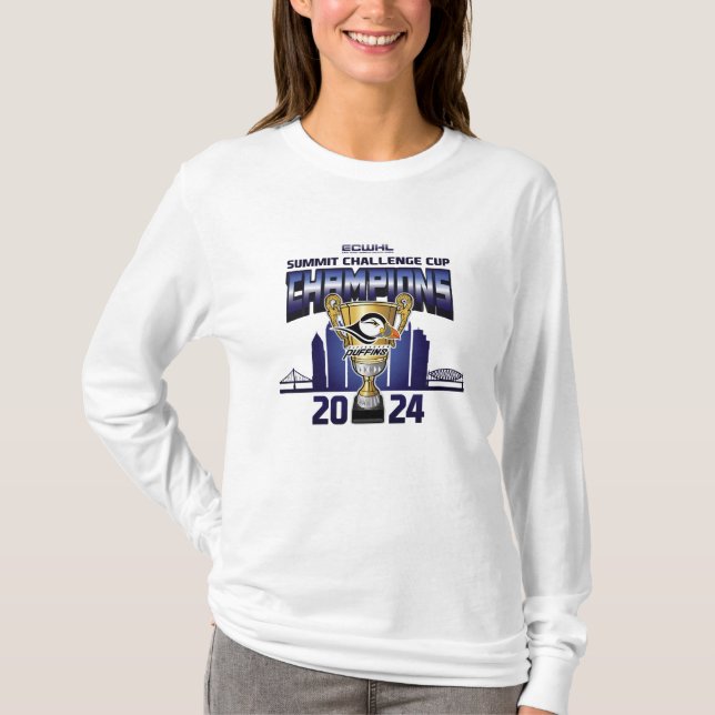 Toppmötet i Pittsburgh Puffins Utmaning Kopp Champ T Shirt (Framsida)