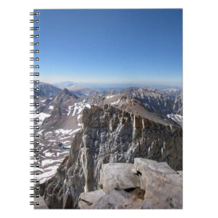 Toppmötet i Whitney - John Muir Trail - Sierran Anteckningsbok Med Spiral