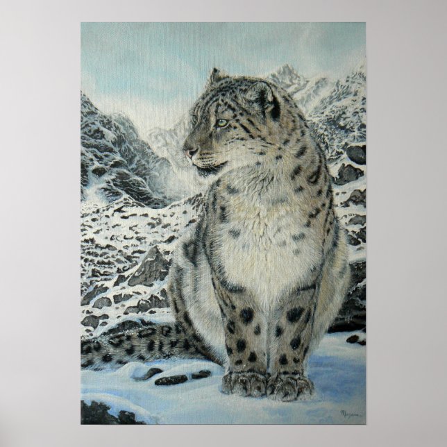 Toppmötet Kung Snö Leopard poster storlekt upp til (Framsidan)