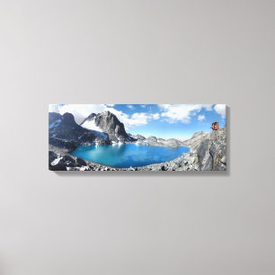 Toppmötet sjö Catherine och Banner - Sierra Nevada Canvastryck