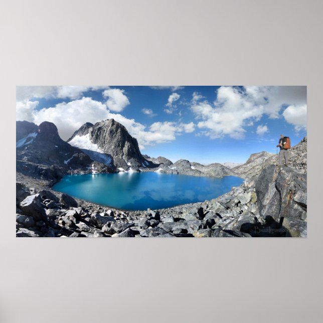 Toppmötet sjö Catherine och Banner - Sierra Nevada Poster (Framsidan)