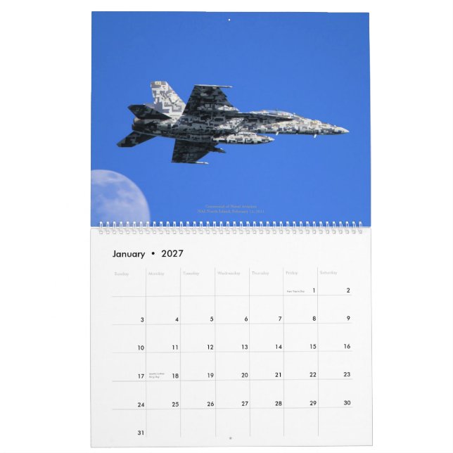 Toppna bålgetingar F/A-18 av VFA-122 "flygörnar ", Kalender (Jan 2027)