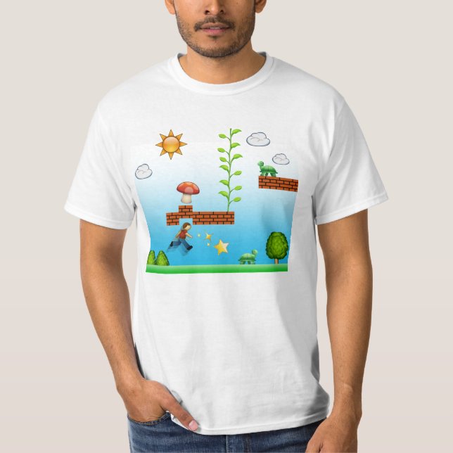 Toppna Emoji Bros! T-shirt (Framsida)