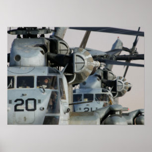 Toppna helikoptrar för hingst CH-53 Poster
