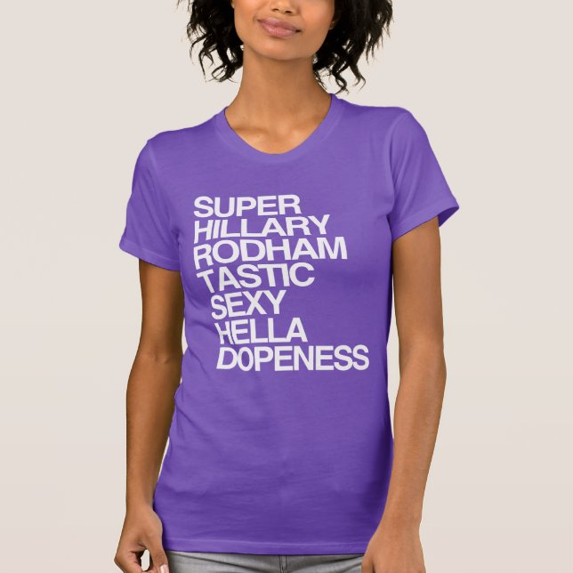 Toppna Hillary Rodhamtastic T Shirt (Framsida)