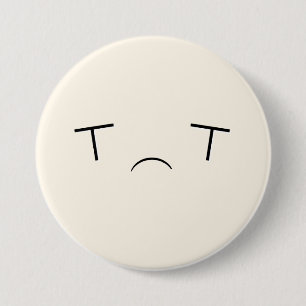 Toppna Kawaii ledsna Emoji knäppas Knapp